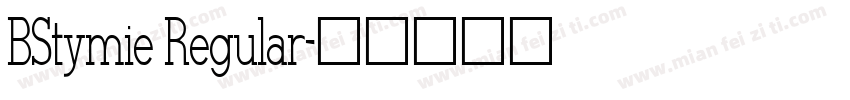 BStymie Regular字体转换